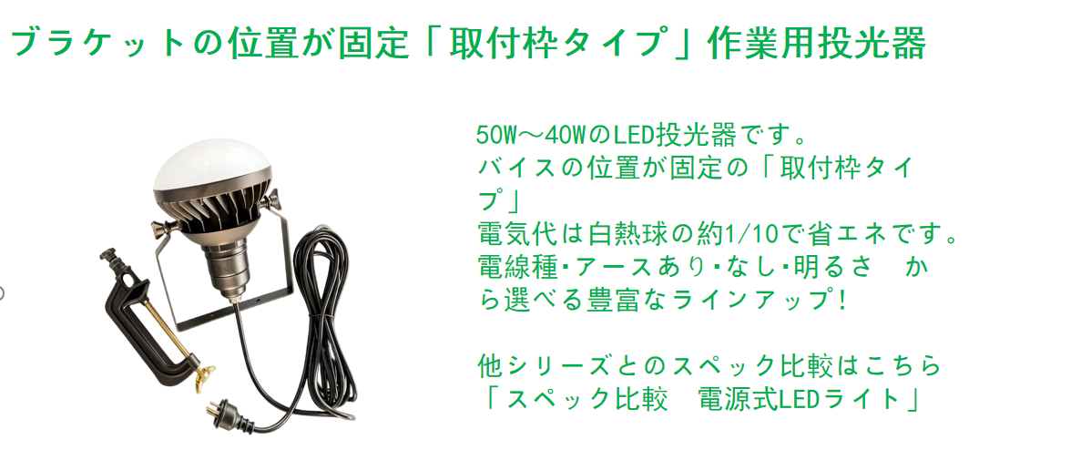 led作業照明灯